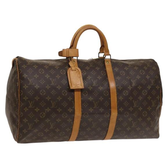 LOUIS VUITTON Monogram Keepall 55 Boston Bag M41424 - Picture 1 of 16